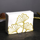 Elegante Porta Servilletas de Hoja de Ginkgo de Metal - Perfecto para Mesas de Comedor y de Café, Decoración de Cocina, Ideal para Restaurantes, Hoteles, Cafeterías