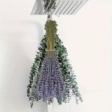 Paquete de 115 piezas de Eucalipto Fresco y Lavanda - Tallos Eternos para la Ducha, Decoración del Hogar, Bodas y Proyectos de Primavera de Estilo Granja DIY