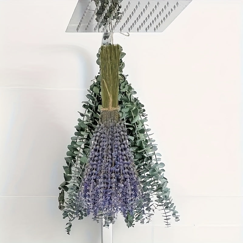 Paquete de 115 piezas de Eucalipto Fresco y Lavanda - Tallos Eternos para la Ducha, Decoración del Hogar, Bodas y Proyectos de Primavera de Estilo Granja DIY