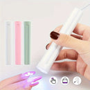 1pc Luz de Uñas Portátil Blanca (Tres Luces) / Rosa - Mini Limpiaúñas Rápido Secado, Modelo Concentrado con Enchufe, Cortaúñas Pequeño y Ligero