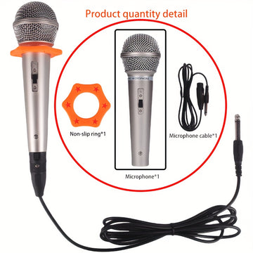 Varios tipos de micrófonos para cantar, amplificar el sonido y actuaciones, adecuados para diferentes ocasiones y entornos.