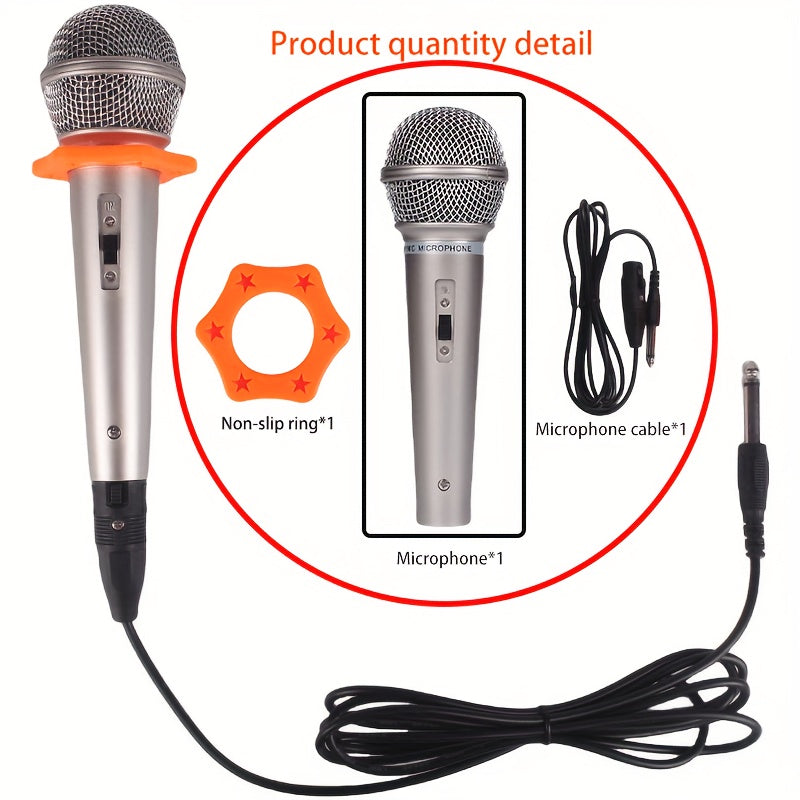 Varios tipos de micrófonos para cantar, amplificar el sonido y actuaciones, adecuados para diferentes ocasiones y entornos.