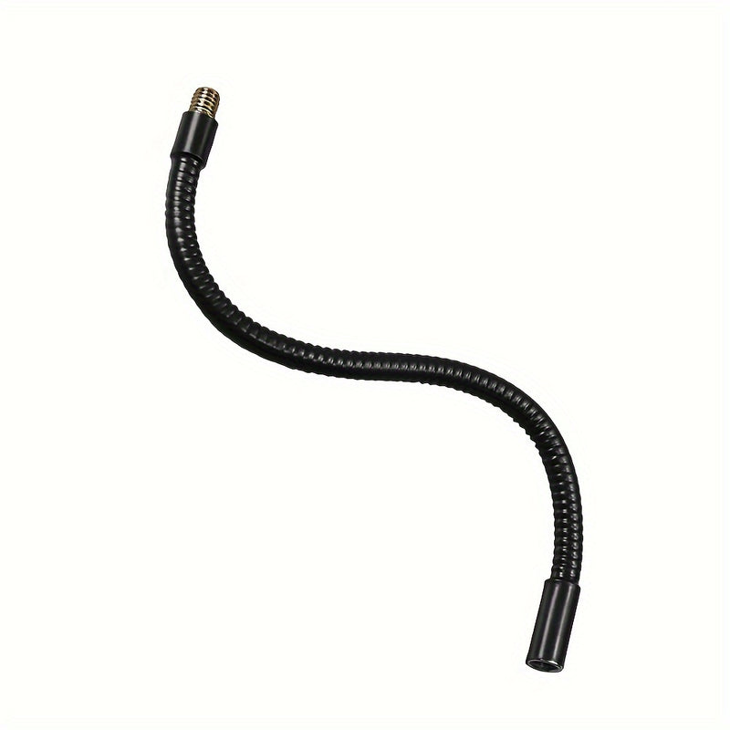 Tubo de extensión de micrófono de gooseneck de metal flexible: 2 tamaños disponibles, 30 cm/11,81 pulgadas y 50 cm/19,68 pulgadas, rosca externa e interna de 3/8, adecuado para soportes de choque y soportes de micrófono