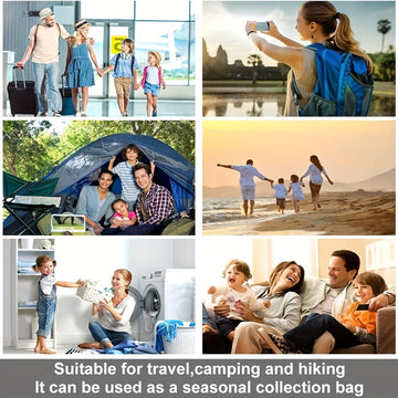 1 Set De 10 Piezas, Bolsas De Compresión Para Viajes, Accesorios De Viaje, Bolsas De Ahorro De Espacio, No Se Necesita Vacío Ni Bomba, Bolsas De Almacenamiento Al Vacío Para Artículos Esenciales De Viaje, Organizadores De Embalaje Para Viajes Y El Hogar