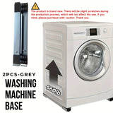 2 piezas de carrito de electrodomésticos de 24 ruedas de alta resistencia con cojín antideslizante y frenos - No se necesita para refrigerador, lavadora, secadora - Estructura de metal sólida, asas ergonómicas, bandeja de suelo duradera para una organiza