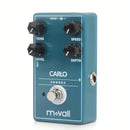 MOVALL MP112 Carlo Chorus Pedal de Efectos para Guitarra Analógica - Aleación de Aluminio, Diseño Azul y Blanco, Control de Manivela, No Requiere Batería, Ideal para Actuaciones en Vivo y Sesiones de Grabación, Accesorio para Actuaciones en Vivo | Pedal