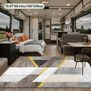 Estampado plano 2D con patrón geométrico exquisito, alfombra decorativa de estilo moderno 1 pieza, picnic, RV, balcón, patio, cubierta, camping, decoración de vacaciones para interiores y exteriores disponibles en múltiples escenas, tamaños múltiples opc