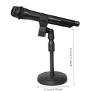 Soporte de micrófono de escritorio reforzado, altura ajustable con base redonda estable, fácil de instalar, soporte de micrófono portátil - Adecuado para estudios caseros, transmisión en vivo, podcasting, compatible con PC