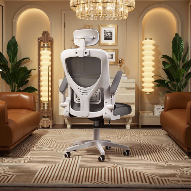 13 Escenas Silla de Oficina Ergonómica con Estructura Ajustable, 11 Regalos Festivos, Inclinación Manual, Superficie Fácil de Limpiar, 3 Colores Disponibles, Giro y Altura Ajustable, Ruedas Incluidas – Hasta 12 Meses