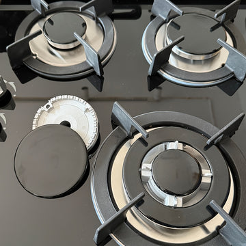 Juego de 4 Tapas para Quemadores, Compatibles con Estufas de Gas Incorporadas SABAF - Incluye 1 pieza de 55mm, 2 piezas de 75mm y 1 pieza de 100mm