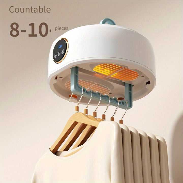 Secadora de ropa portátil para el hogar, secado rápido con aire cálido automático, secadora de ropa pequeña para colgar en residencias universitarias