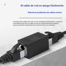 Adaptador Ethernet Inteligente RJ45 - Conector Pasante para Computadoras y Accesorios, No Requiere Batería