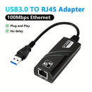 Adaptador Ethernet USB-C a RJ45 100Mbps, Adaptador de Red Compacto con Alimentación USB para Portátil, Compatible con Chips Aladdin, Plug & Play para Oficina en Casa y Gaming, Actualización de Red para Portátiles, Apariencia Profesional, Conexión Rápida