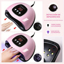Lámpara LED profesional Limegirl 11T, 3 configuraciones de temporizador para todos los esmaltes de uñas de gel, sensor automático, pantalla LCD, alimentada por USB, herramienta de arte de uñas rosa para manicura y pedicura.
