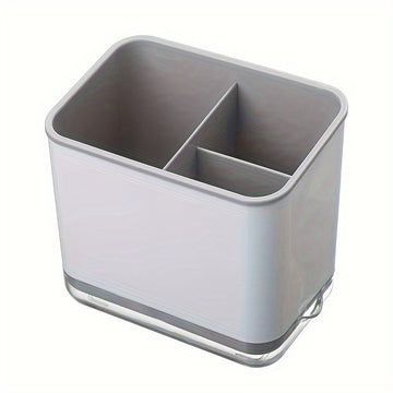 Organizador de Utensilios de Cocina Versátil con Bandeja de Goteo, Caja de Almacenamiento para Palillos y Cubiertos, Material PP Duradero, Accesorios de Cocina para el Hogar y Restaurante