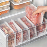 5 piezas de Contenedores para Refrigerador de 40oz con Tapas - Cajas Reutilizables para Alimentos Frescos, Carne y Verduras, Organizadores Portátiles para Congelador, Recipientes Sellados Multiusos, Accesorios de Cocina