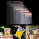 100 bolsas de celofán transparente con cierre hermético, estilo contemporáneo, organizador de almacenamiento para cocina y hogar, material plástico, para canastas, cajas, contenedores y organizadores del hogar