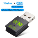 Adaptador de red USB WIFI 600M+BT5.0, sin controlador/insertar y jugar