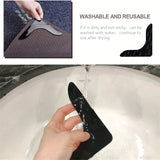 12 unidades de alfombras antideslizantes, almohadillas de alfombra reutilizables autoadhesivas, material acrílico, con respaldo antideslizante para pisos de madera dura, para oficina, dormitorio, uso interior