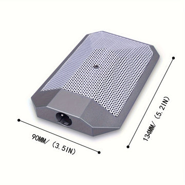 Micrófono Condensador BA91A de Límite Plateado para Cantar - Conector XLR, Cuerpo de Aluminio, Conexión Fija