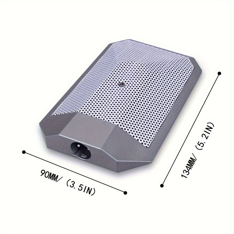 Micrófono Condensador BA91A de Límite Plateado para Cantar - Conector XLR, Cuerpo de Aluminio, Conexión Fija