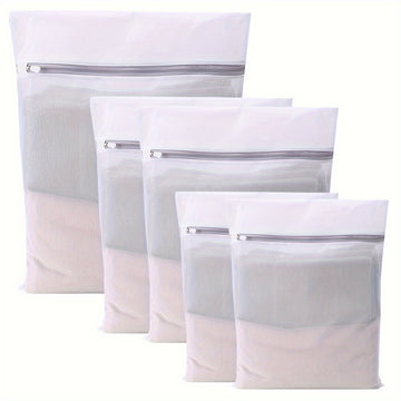 1/2/3/5 Piezas, Bolsa De Lavandería De Malla Para Prendas Delicadas, Adecuada Para Ropa Delicada, Bolsa De Lavado Para Lavadora, Adecuada Para Ropa Interior, Sujetador, Calcetines, Ropa Interior, Ropa, Bolsa De Almacenamiento De Viaje