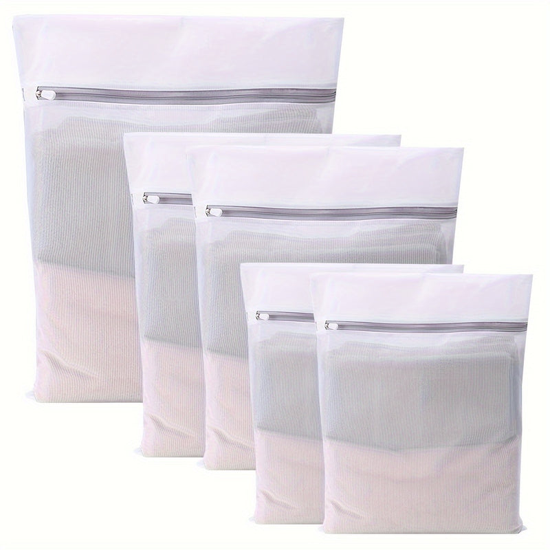 1/2/3/5 Piezas, Bolsa De Lavandería De Malla Para Prendas Delicadas, Adecuada Para Ropa Delicada, Bolsa De Lavado Para Lavadora, Adecuada Para Ropa Interior, Sujetador, Calcetines, Ropa Interior, Ropa, Bolsa De Almacenamiento De Viaje