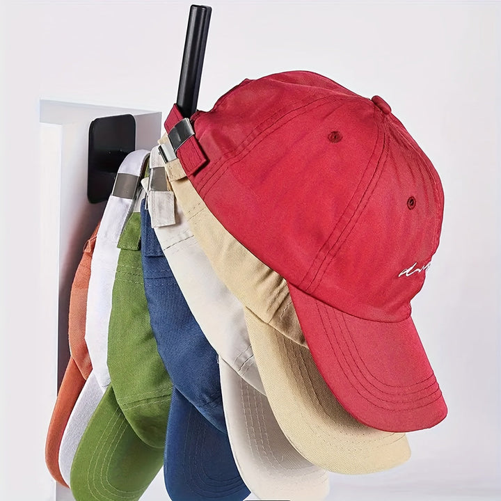 1 Gancho para Sombrero en Forma de L, Estante Colgante de Almacenamiento para Gorras de Béisbol Montado en la Pared