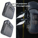 Pack de 2 Luces Proyectores para Puertas de Coche - Alas de Ángel con Diseño en Fibra de Carbono , LED Ultra-Brillante de 500LM a Batería (Baterías No Incluidas) para Autos, Entradas y Eventos, Iluminación Inmersiva, Proyector de Luz para Puerta de Coche