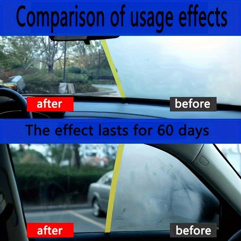 Espray anti-neblina de vidrio de 45 días de duración, a prueba de neblina, para ventanas de automóvil y cascos - Fácil de aplicar, mejora la visión clara para parabrisas y vidrio interior, visibilidad interior | Aplicación fácil | Espray de larga duració