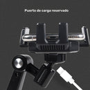 Soporte para Teléfono Móvil Giratorio 360° - ABS Duradero, Montaje en Tablero, Brazo Ajustable y Abrazadera para Coches, Camiones, Vehículos de Ingeniería