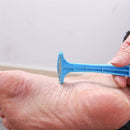 Removedor de Callos Ergonómico Azul para Pies Suaves y Saludables - Raspador de Pies Portátil, Sin Aroma, Ideal para el Hogar y Viajes