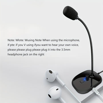Micrófono USB para computadora, micrófono de PC con botón giratorio para ajuste de volumen y botón de silencio, micrófono omnidireccional Plug and Play para computadora, portátil, escritorio y portátil.