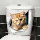 Adhesivo Para Tapa De Inodoro Con Lindo Patrón De Gato, Pegatina Autoadhesiva Para Tanque De Inodoro, Pegatina Decorativa Creativa Para Cubierta De Inodoro, Accesorios De Baño, Decoración Para El Hogar
