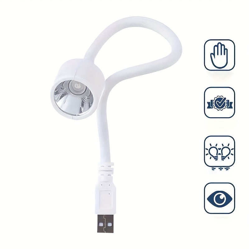 Linterna LED para curado de gel con alimentación USB - Curado rápido / Luz azul para esmalte, manicura y pedicura - Secador portátil con conexión USB Plug-and-Play, compatible para hogar, salón y viajes - Sin adaptador necesario, estación de manicura en