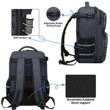 Moqueta Profesional para Mezclador de Audio - Bolsa Resistente con Compartimento para Portátil, Múltiples Cremalleras y Bolsillos - Mochila DJ de Gran Capacidad para Podcasting, Estudio y Shows en Vivo - Construcción Gruesa, Diseño Organizado, Bolsillos