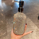 Botella de condicionador de baño de diamantes creativos de lujo, champú, gel de ducha, botella vacía de plástico de alta gama, presurizada, dividida, nueva.