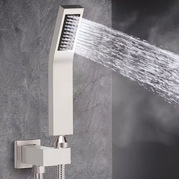 1pc Cabezal de Ducha de Acero Inoxidable, Cabezal de Ducha Presurizado, Suministros de Baño, Accesorios de Ducha