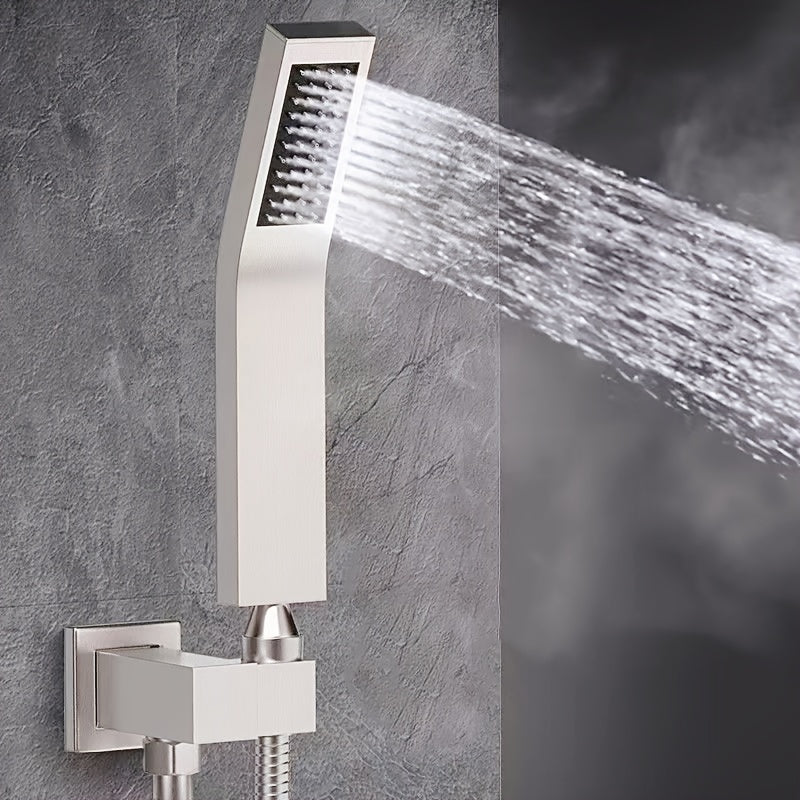 1pc Cabezal de Ducha de Acero Inoxidable, Cabezal de Ducha Presurizado, Suministros de Baño, Accesorios de Ducha
