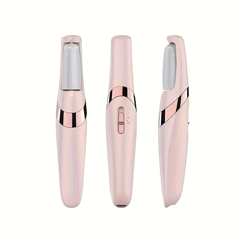 Piedra eléctrica para pies recargable por USB - Herramienta portátil para pedicura para & remoción de pieles muertas, cuidado suave y liso de pieles claras, regalo ideal para vacaciones, herramienta de cuidado de pieles claras, diseño elegante, cuerpo de