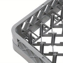 Rejilla para Lavavajillas de Platos, Cesta de Polipropileno con 25 Soportes para Platos y Bandejas Pequeñas hasta 46cm, Azul Grisáceo, Largo 50cm, Ancho 50cm, Altura 10cm