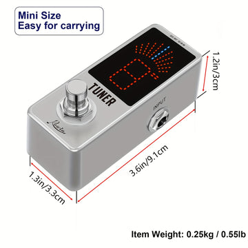Guitarra eléctrica, bajo eléctrico, pedal de afinación, afinación silenciosa