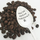 1 pza. Cuchara estampada a mano, Cuchara de té Eres increíble, Cubiertos estampados, Para una idea de regalo única para el día de San Valentín Accesorios de cocina