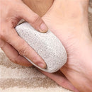 Pediluvio de uso doméstico, piedra volcánica flotante, deslustradora en beige claro, herramienta de masaje elíptica para pies