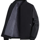 Chaqueta Casual para Hombre con Forro Polar - Ligera, con Cremallera y Bolsillos, Poliéster, Cuello de Béisbol, Perfecta para Otoño e Invierno