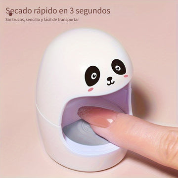 1pc Lámpara de Uñas Mini Q en Blanco, Secador de Uñas UV/LED, Secado Rápido de Gel de Uñas, para Arte de Uñas DIY en Casa