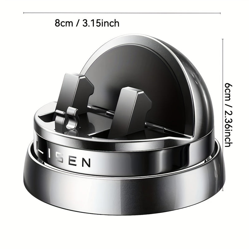 Soporte para Teléfono de Coche con Diseño Triangular Mejorado por Lisen - Sujeción Fuerte, Alta Calidad, Montura Giratoria para Salpicadero con Base de Silicona Nano para iPhone (Sin Necesidad de Batería)