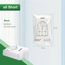 6 bolsas de almacenamiento al vacío para colgar, bolsas selladas al vacío para ahorrar espacio, bolsas de almacenamiento extra gruesas y largas, ideales para guardar ropa en el clóset, trajes, vestidos, con gancho