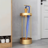 1-Pack Soporte para Paraguas y Bastones de Estilo Nórdico - Organizador Independiente de Hierro con Bandeja Antigoteo, Diseño Contemporáneo para Hogar, Escuela u Oficina, Accesorio Funcional, Decoración Moderna en Acabado Elegante