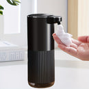 Dispensador de jabón sin contacto, dispensador automático de jabón, dispensador de jabón de pared para baño con carga rápida USB y pantalla de energía, 4 configuraciones ajustables, capacidad de 12.85 oz